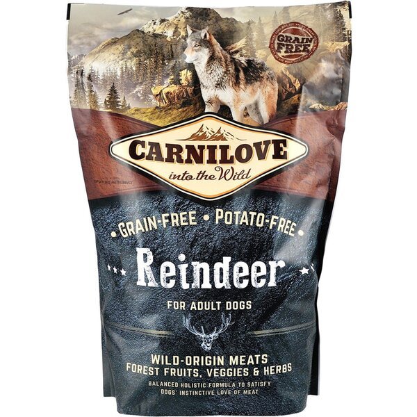 Сухой корм для взрослых собак всех пород Carnilove Raindeer 1.5 кг