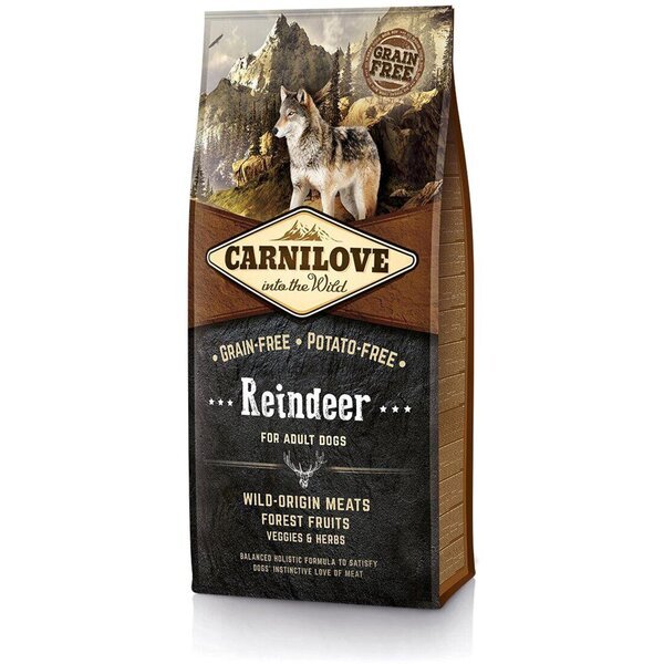 

Сухой корм для взрослых собак всех пород Carnilove Raindeer 12 кг