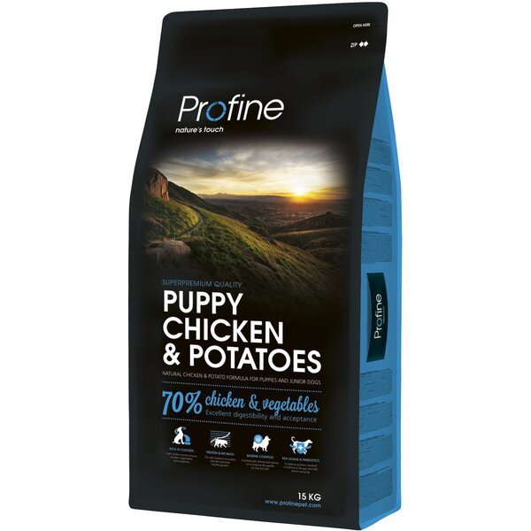 

Сухой корм для щенков всех пород Profine Puppy Chicken с курицей и картофелем 15 кг