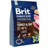 Сухой корм для собак Brit Premium Light с избыточным весом со вкусом индейки 3 кг