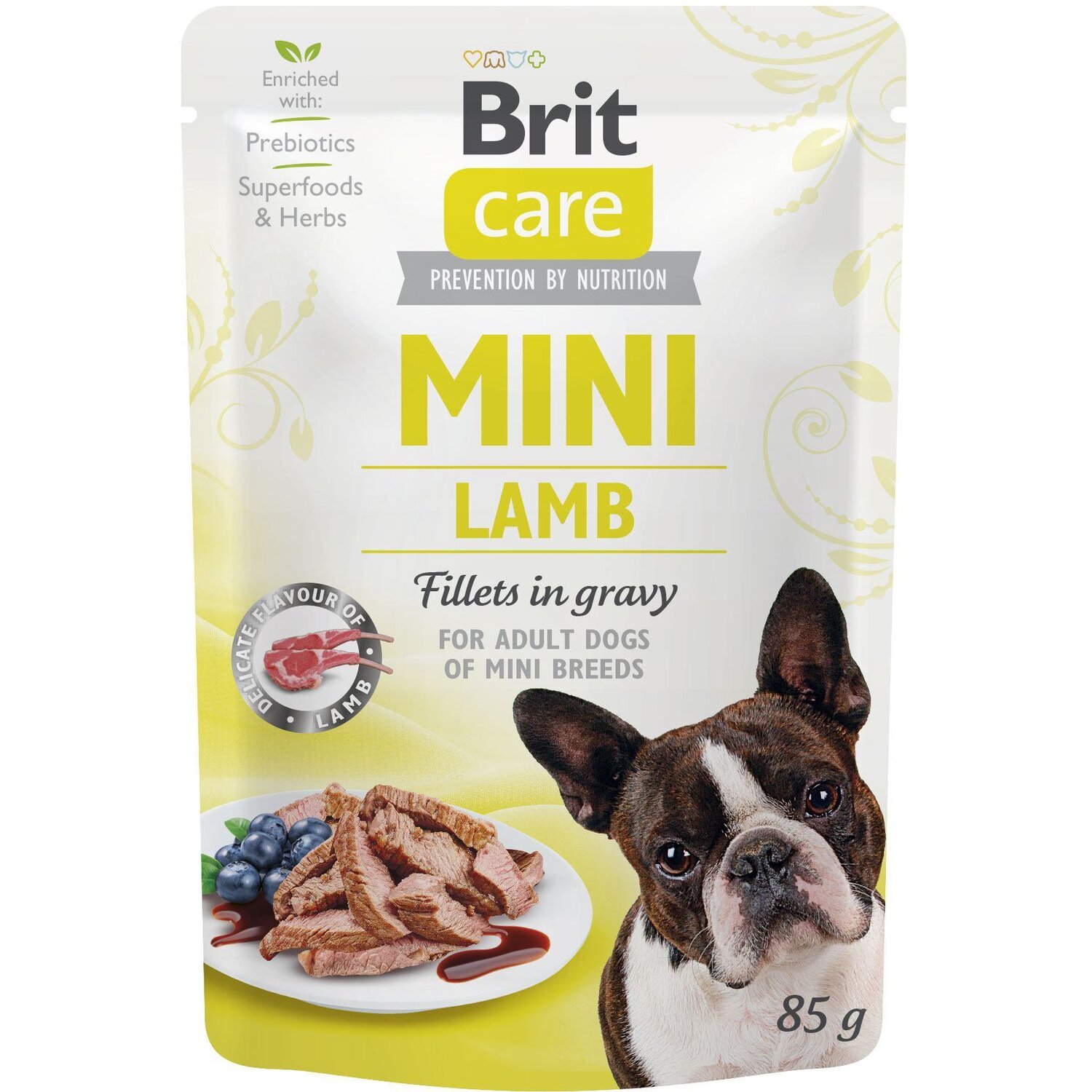 Влажный корм для собак Brit Care Mini pouch 85г филе в соусе янгенок фото 