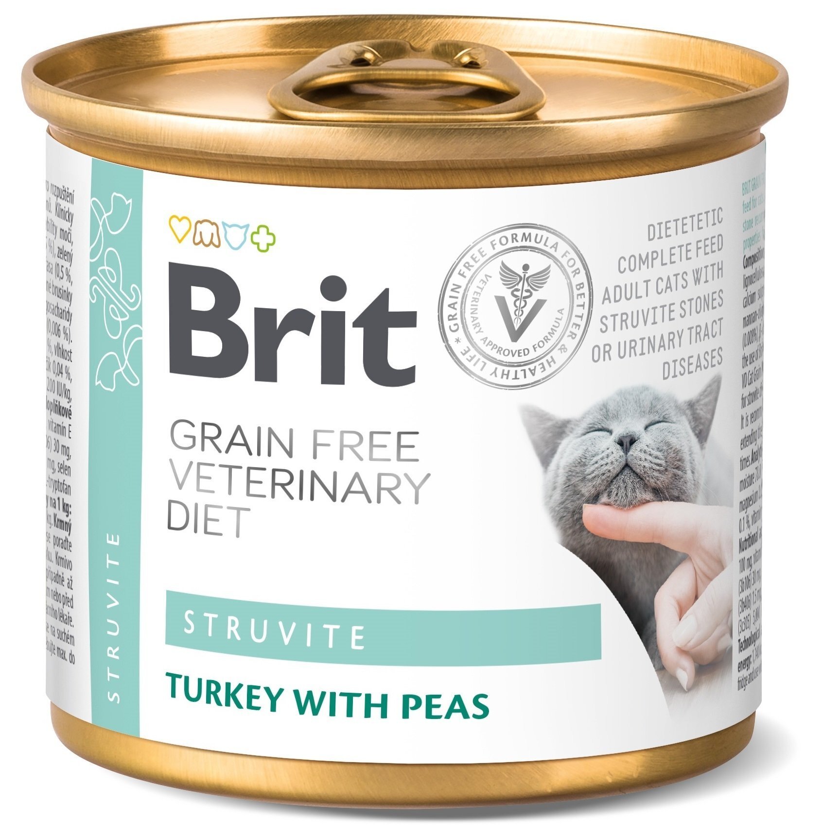 Консерва для котов Brit GF Veterinary Diet для лечения и профилактики мочекаменной болезни 200г фото 1