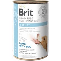 Консерва для собак Brit GF Veterinary Diets для лікування та профілактики сечокам'яної хвороби, індичка та горох 400г