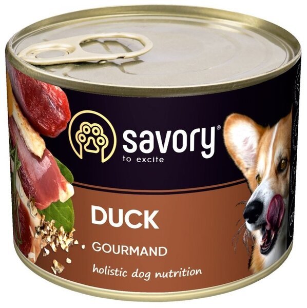 

Влажный корм для взрослых собак Savory с уткой 200г