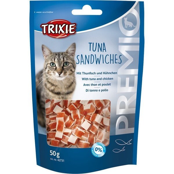 

Лакомство для кошек Trixie Premio Tuna Sandwiches тунец 50 г