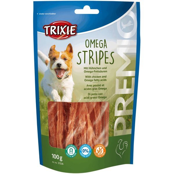 Лакомство для собак Trixie PREMIO Omega Stripes  курица 100гр