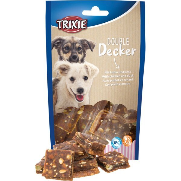 

Лакомство для собак Trixie Double Decker, с курицей и уткой 100г
