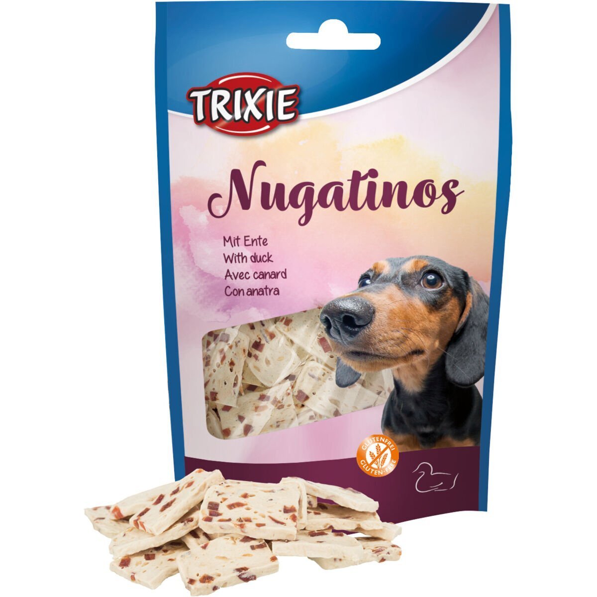 Ласощі для собак Trixie Nugatinos качка, 100гфото