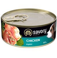Влажный корм для щенков Savory с курицей 100г