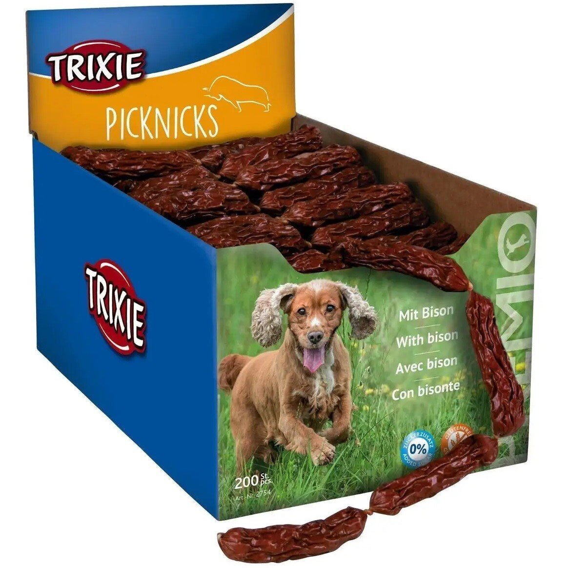 Лакомств для собак Trixie Сосиски мясо бизона 200шт фото 1