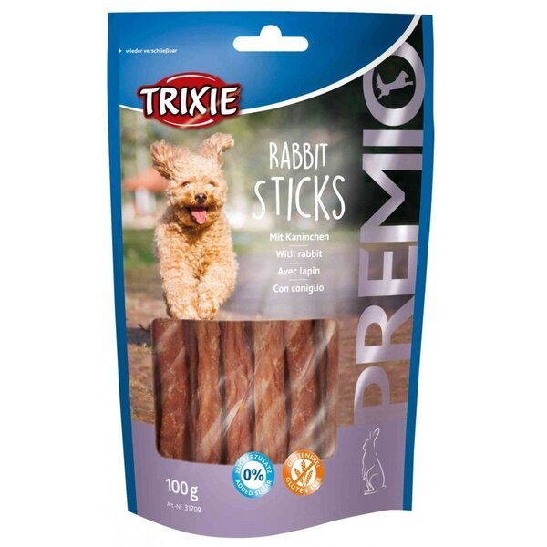 

Лакомство для собак Trixie PREMIO Rabbit Sticks кролик 100гр