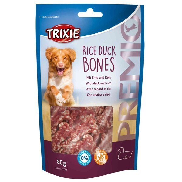 

Лакомство для собак Trixie PREMIO Rice Duck Bones утка/рис 80гр