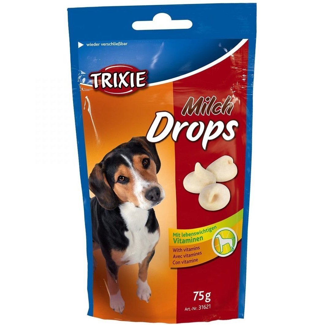 Лакомство Trixie Ласощі для собак Trixie Milk Drops 75 г (молоко)фото1