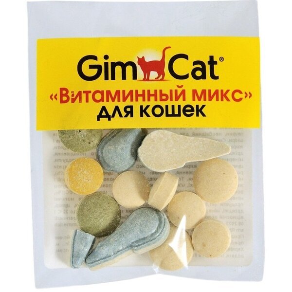Вітаміни для котів мікс GimCat 12 таблеток