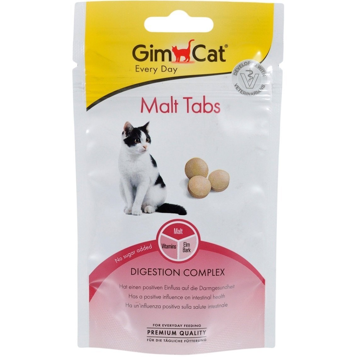 Витамины GimCat Every Day Malt Tabs для котов 40 г фото 