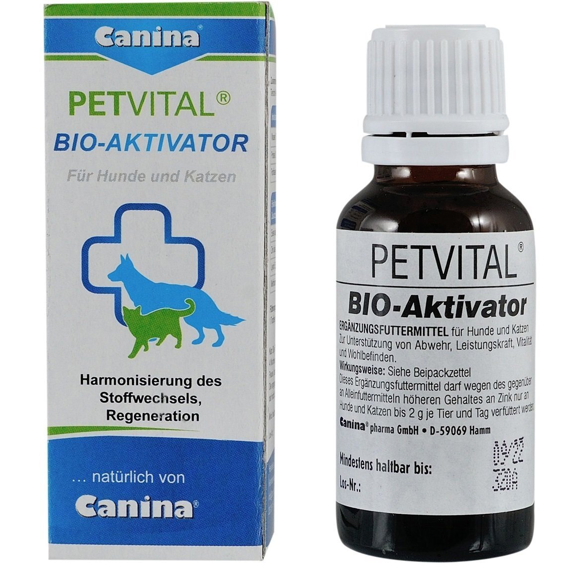 Вітаміни рідкий комплекс з амінокислотами та залізом Canina Petvital Bio-Aktivator 20 млфото