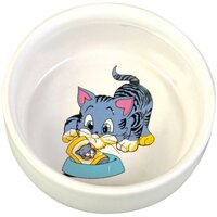 Миска для котов Trixie керамическая с лапками 0,3л 11см