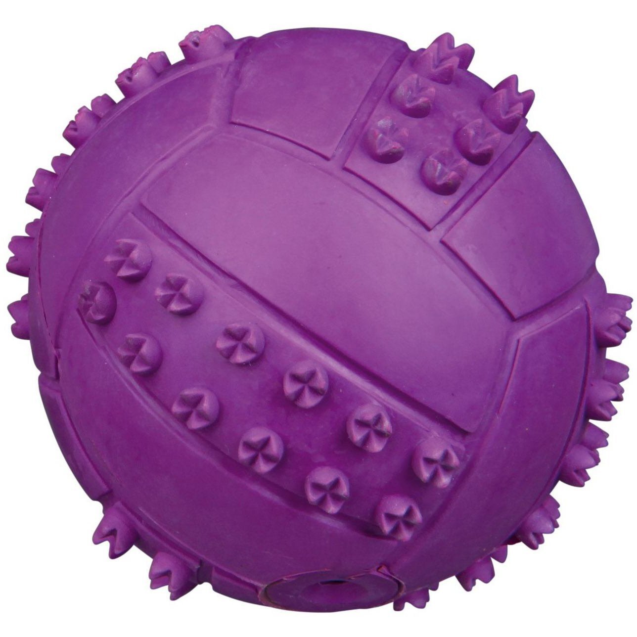 Игрушка для собак Trixie &quot;Мяч резиновый&quot; с пищалкой 6см фото 