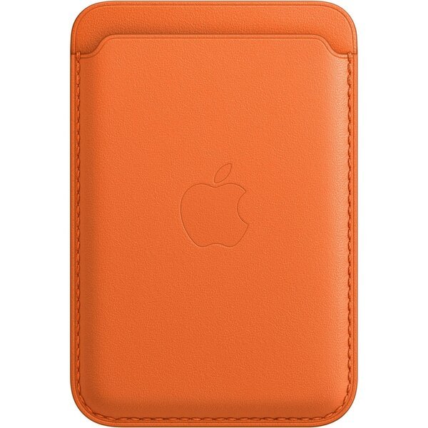 Чехол-бумажник Apple для iPhone Leather Wallet with MagSafe - Orange ...