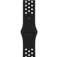 Ремешок Apple Watch 45mm Black/Black Nike Sport Band (MPH43ZM/A)
