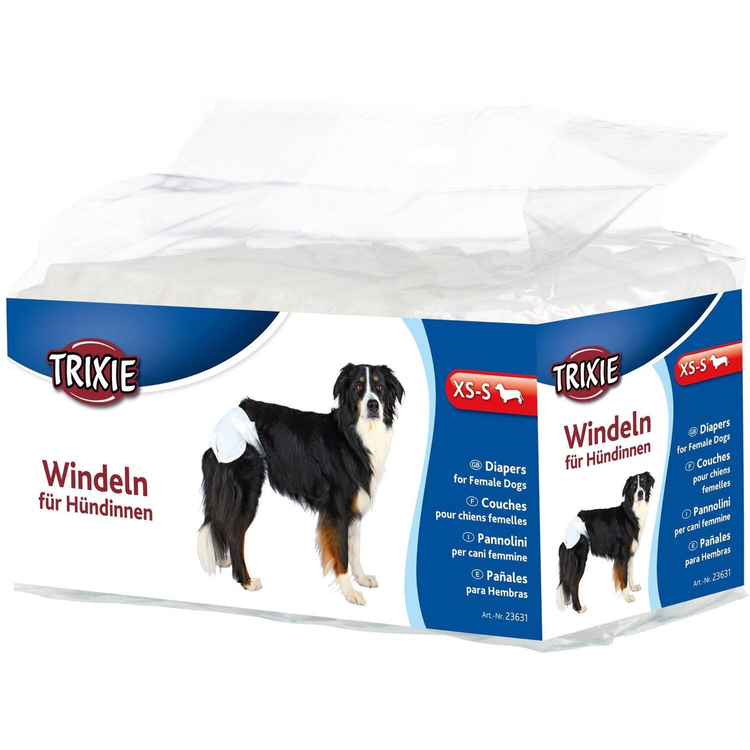 Памперсы для собак (сук) Trixie 20-28см 12шт фото 