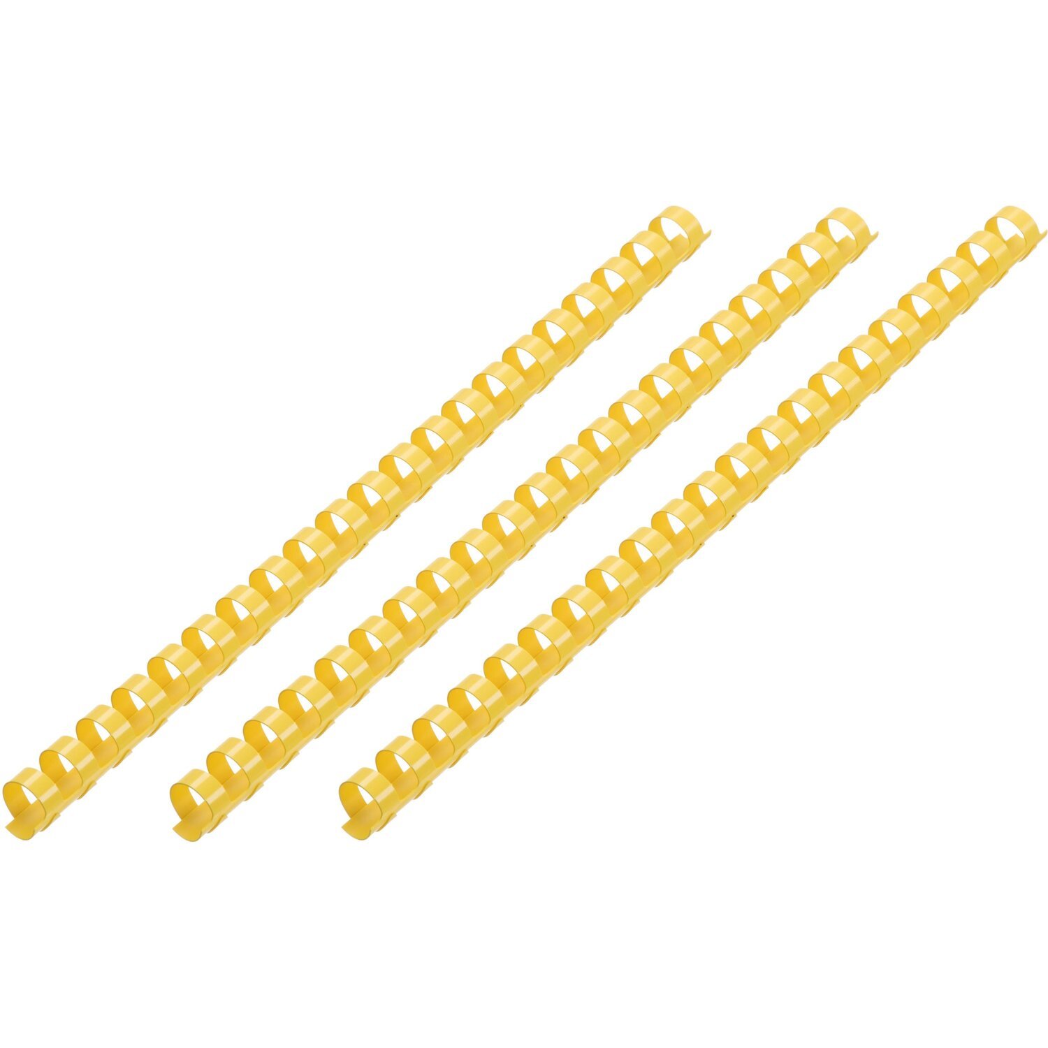 Пластикові пружини для біндера 2E, 14мм, жовті, 100штфото