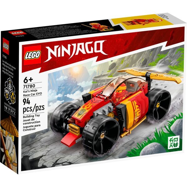 Акція на LEGO 71780 Ninjago Гоночный автомобиль ниндзя Кая EVO від MOYO