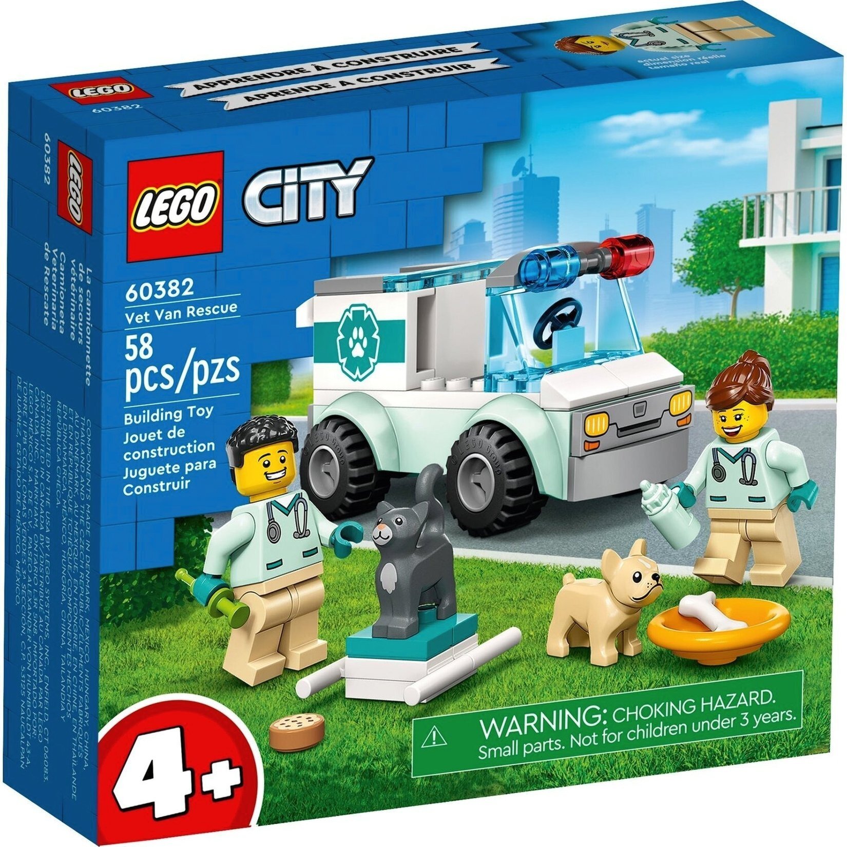 LEGO 60382 City Фургон ветеринарной скорой помощи фото 1