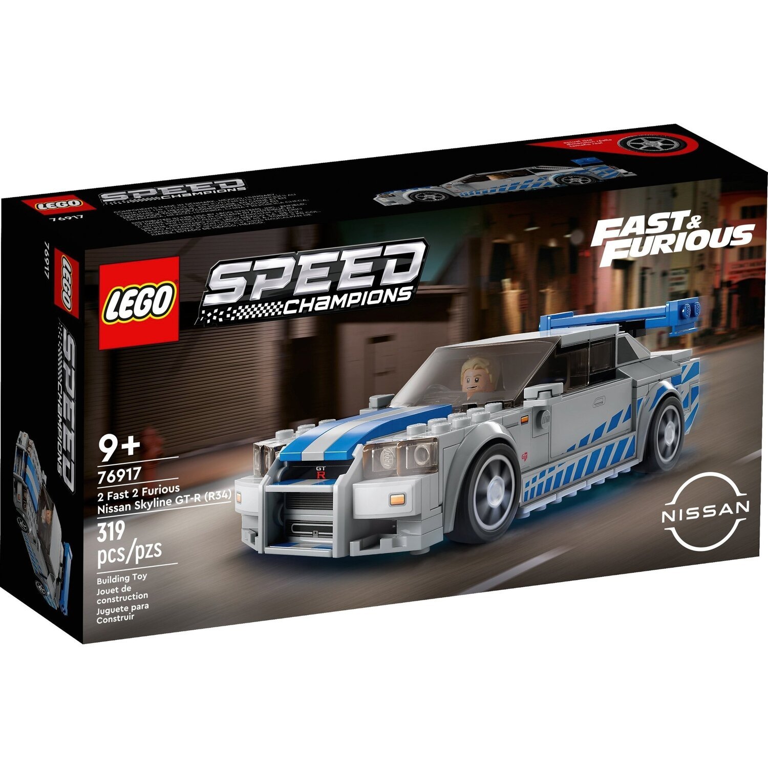 LEGO 76917 Speed Champions «Двойной форсаж» Nissan Skyline GT-R (R34) фото 