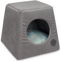 Дом-лежак для собак Pet Fashion "TUTTI" 36х36х34см Серый