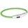 Ошейник для собак Trixie светящийся с USB M-L 45см 7мм Зеленый