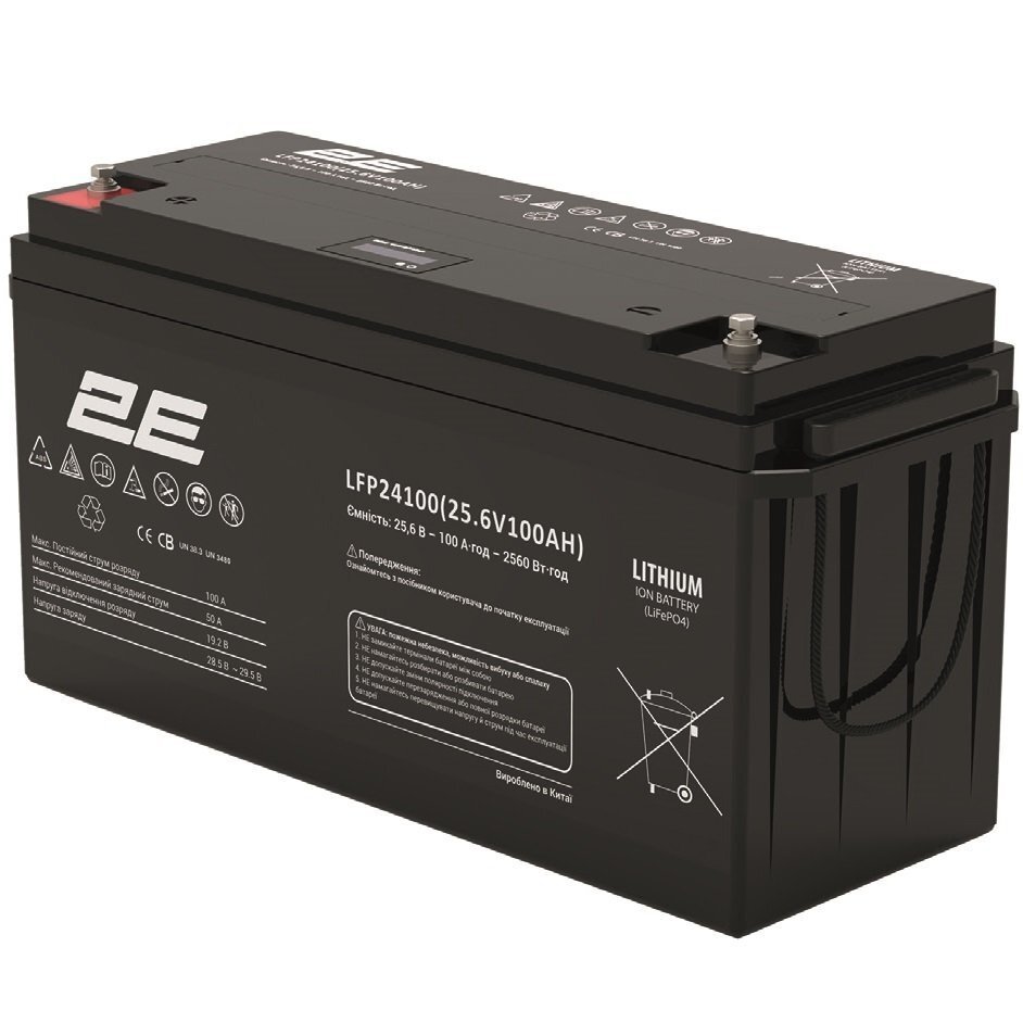 Аккумуляторная батарея 2E LFP24100 24V/100Ah LCD 8S (2E-LFP24100-LCD) фото 1