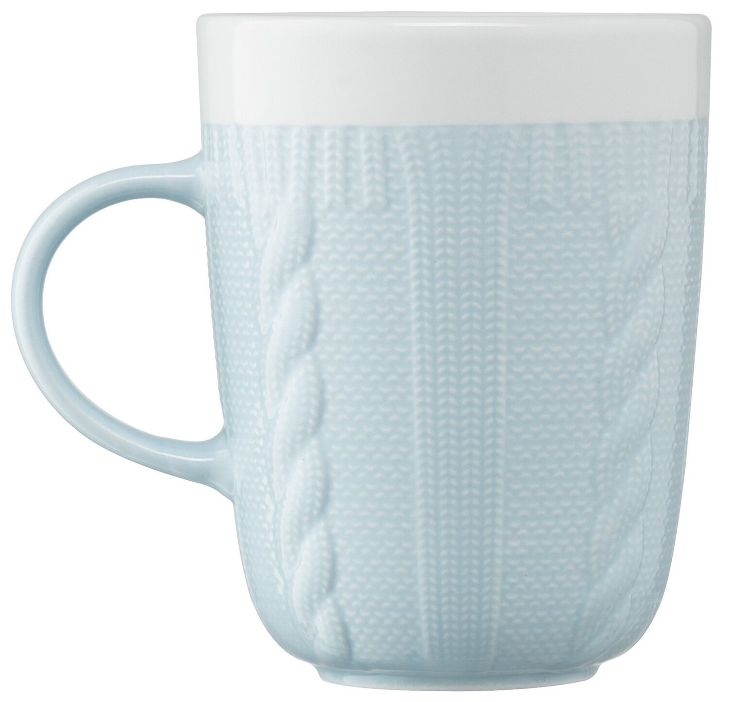 Чашка Ardesto Кnitti, 330 мл, голубая , фарфор (AR3457BL) фото 