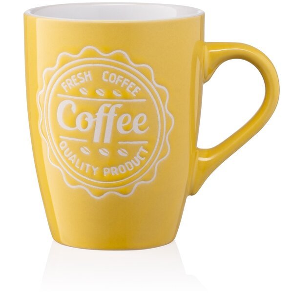 Акція на Чашка Ardesto Coffee, 330 мл,желтая, керамика (AR3469Y) від MOYO