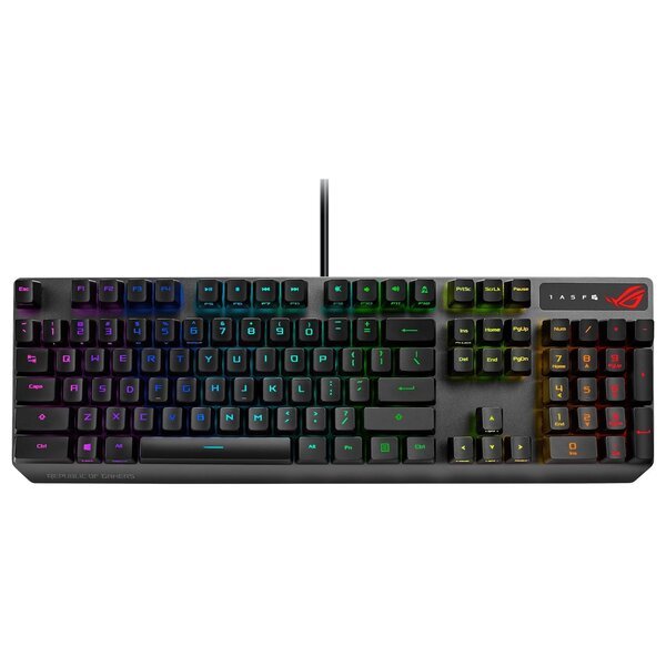 Игровая клавиатура ASUS ROG Strix Scope LED 104key RX RD USB UA Black (90MP0240-BKMA00)