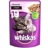 Влажный корм для котов Whiskas з лососем в соусі 100 г