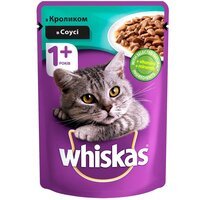 Влажный корм для котов Whiskas пауч кролик в соусе 100г