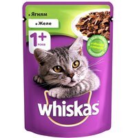 Влажный корм для котов Whiskas пауч ягненка в желе 100г для кошек