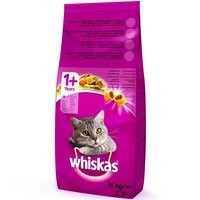 Сухой корм для взрослых кошек Whiskas с курицей 14 кг