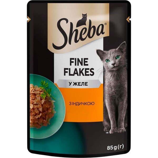 

Влажный корм для кошек Sheba с индейкой в желе 85г