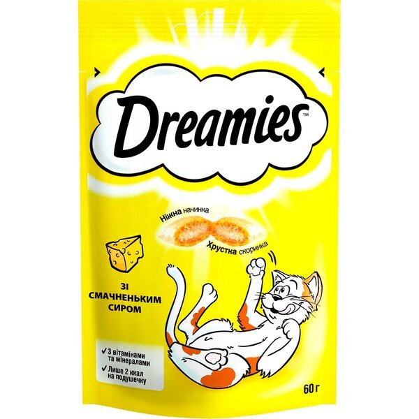 

Лакомство для кошек Dreamies с сыром 60г