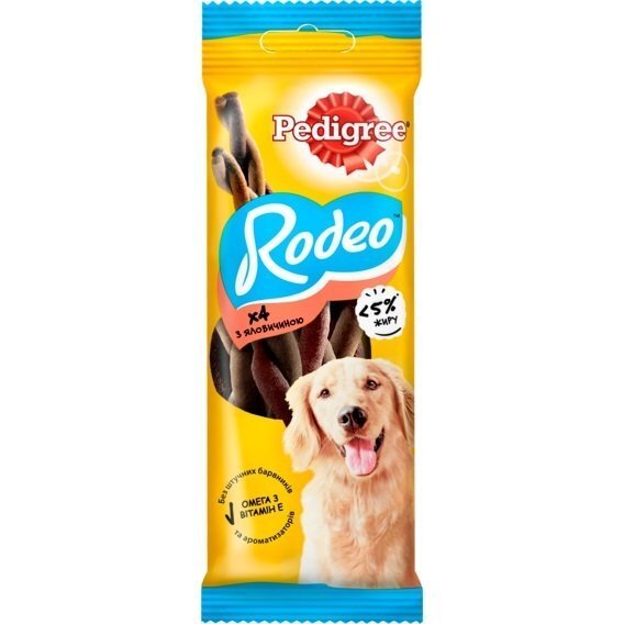 

Лакомство для собак Pedigree Rodeo с говядиной 20*70г