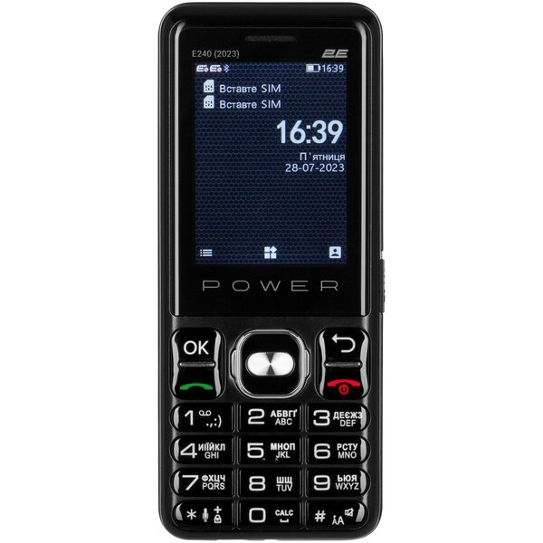 Акція на Мобильный телефон 2E E240 2023 Black від MOYO
