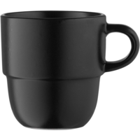 Чашка Ardesto Trento, 390 мл, чорна, кераміка (AR2939TB)