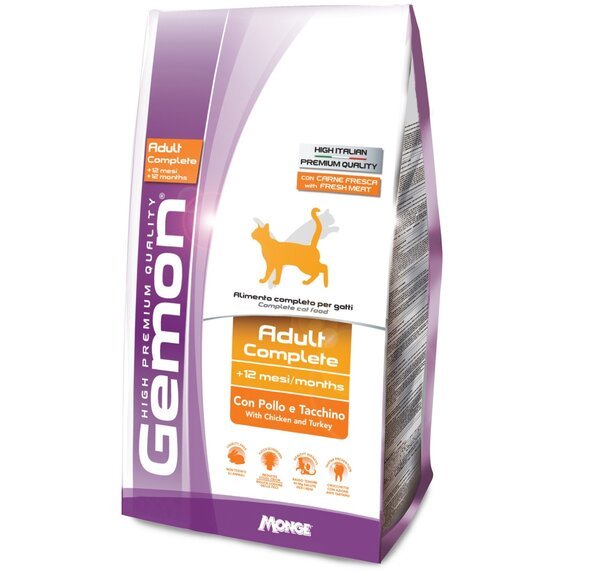 

Сухой корм для кошек Gemon Cat Adult complete курица с индейкой 5 кг