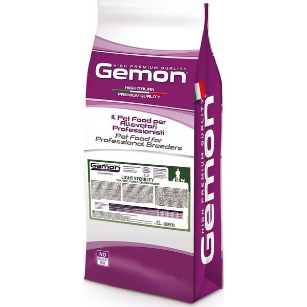 

Сухой корм для кошек Gemon Cat Sterilised light stirility с индейкой 20 кг