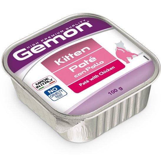 

Паштет для котят Gemon cat WET Kitten с курицей 100