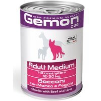 Влажный корм для собак Gemon Dog medium adult с говядиной и печенью 0,415 кг