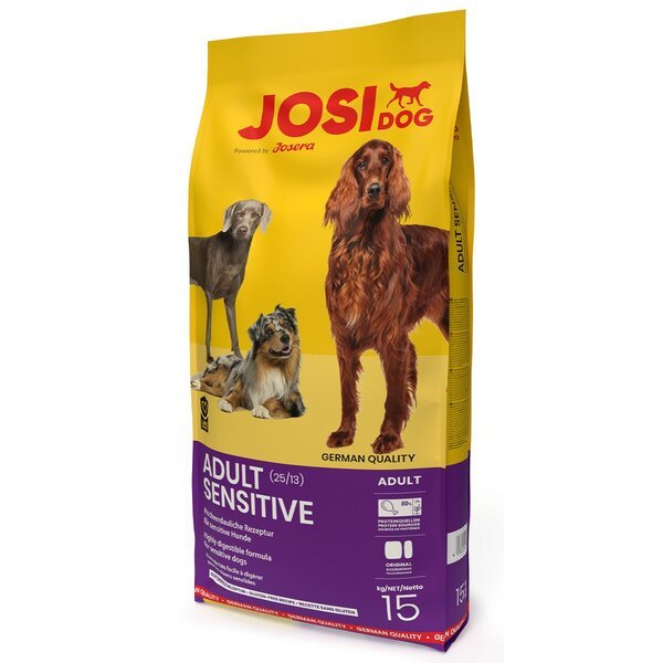 

Сухой корм для собак с чувствительным пищеварением JosiDog Adult Sensitive 15 кг