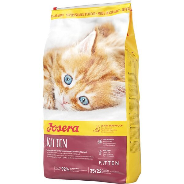 

Сухой корм для котят Josera Kitten с лососем, рисом и картофелем, 10 кг